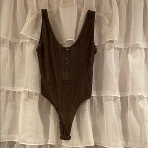 Ribbed Knit Bodysuit